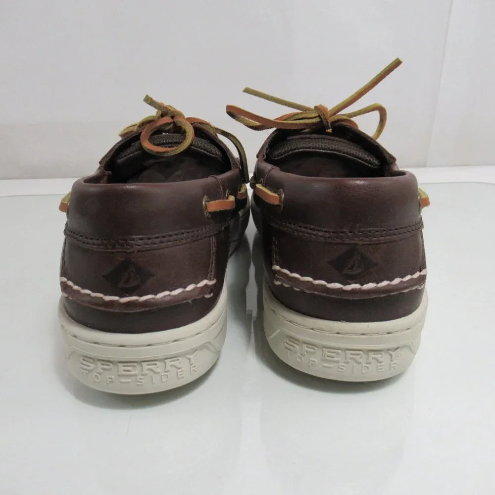 Men's SPERRY TOP SIDER Billfish 3 Eye Classic Boat Shoes Brown Size 11